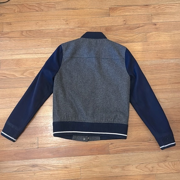 J.Crew Navy and Gray Wool Varsity Jacket - Picture 6 of 7